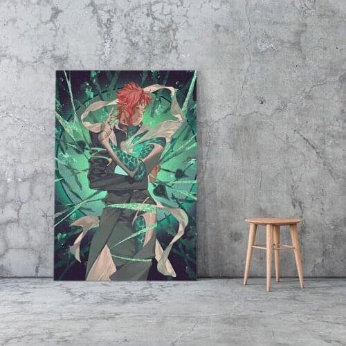 JoJoS Bizarre Adventure Canvas Print Picture Wall Art Anime Role Paintings Noriaki Kakyoin Module Poster Home Decor Living Room