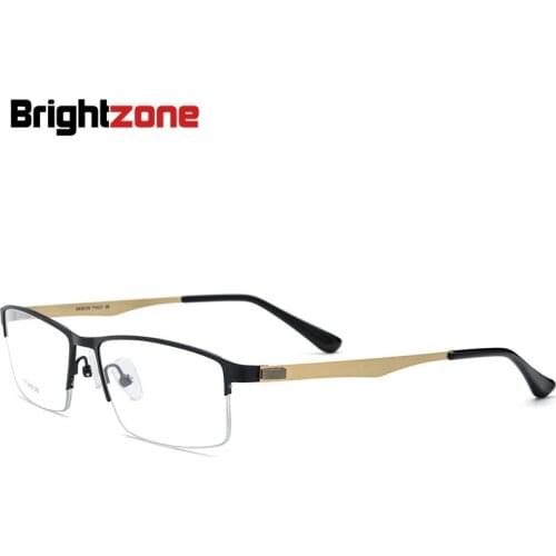 Super Discount Super-light Browline Half Square Business Prescription Glasses Frames Women Man Optics Spectacle Spectacles Men