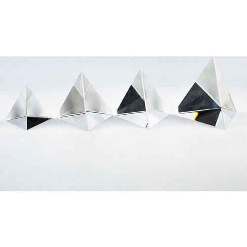 Optical Pyramid Glass Prism Rainbow Polyhedral Crystal Pyramid Rainbow Prism Pyramid Crystal Glass Crystal Rainbow Pyramid