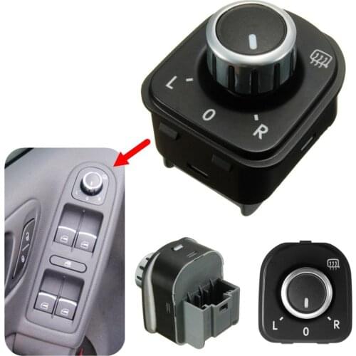 Car Side Mirror Adjust Knob Switch for Golf GTI MK5 MK6 Passat B6 3C Rabbit