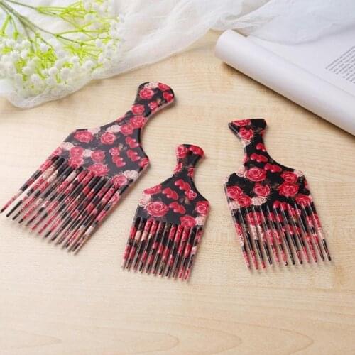 1Pc New Fashion Plastic Hair Fork Comb Wide Teeth Hair Massage Comb Hair Accessories Hairdressing Styling Tool