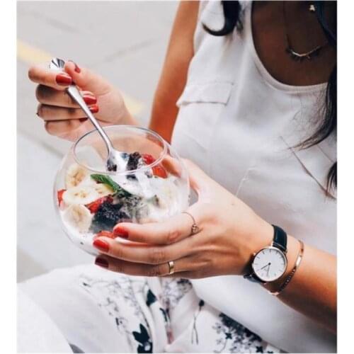 Glass Bell Jar Presentation Bowls 4'lü Original Turkish