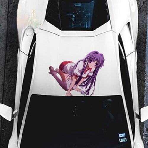 Super Sexy Car Stickers Cartoon Anime Clannad Kyou Fujibayashi Car Assessoires Decal Vinyl Material Waterproof Decoration