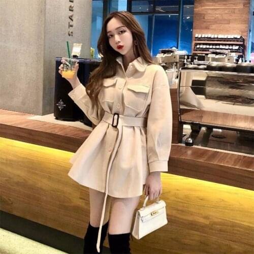 Autumn And Winter 2021 Womens Coats Popular Mid-Length Hepburn Style Female Student Woolen Clothings
