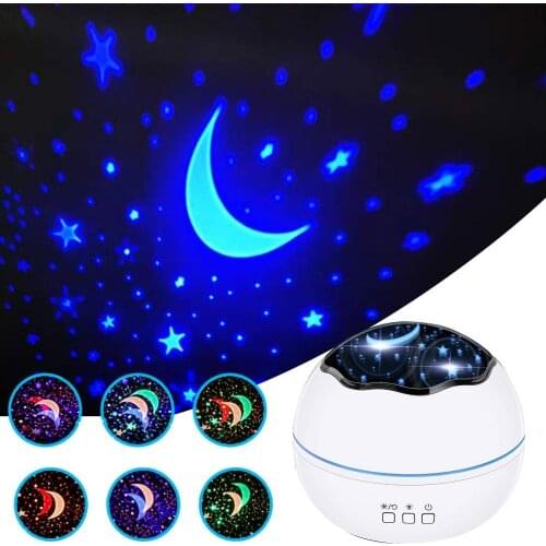 Star Projector Night Light Starry LED Night Lamp Rotating Bedside Lamp Adjustable Moon Light Childrens Night Light Home Drcor
