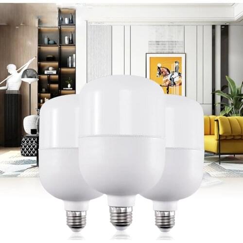 1/2/4PCS LED Energy-saving Bulb Light PP Bulb Light E27 Screw Energy-saving Lamp Is Suitable for Indoor Living Room Lighting