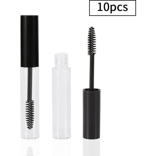 10Pcs New Fashion 10ml Empty Bottles Refillable Eyelashes Growth Oil Tube Container Mascara Plastic Bottle Makeup Accessories