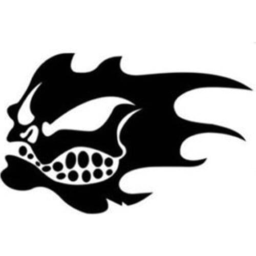 13cm * 8.3cm Creative Skull Personality Auto Sticker PVC High Quality Car Modeling Exquisite Applique Customizable Colors