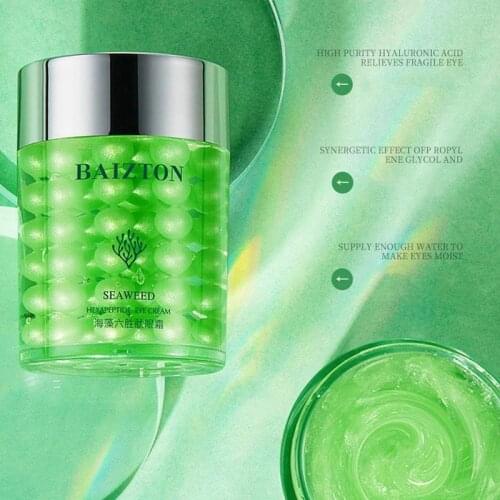60g Seaweed Hexapeptide Moisturizing Eye Cream Tightens Improves Reduces Eye Repairing Area Anti Dark Lines Aging Circles F W3A9