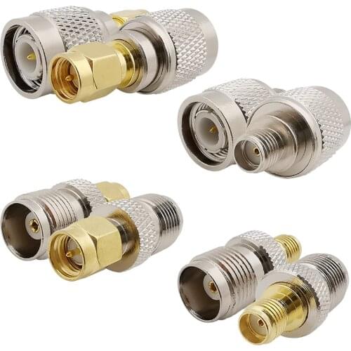 8Pcs/Set SMA to TNC Male Plug RF Coaxial Connector Kits SMA Male Female to TNC Male Female Straight Plug Jack Socket Adapter Kit
