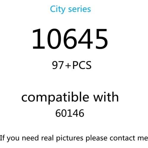 97PCS 10645 Building Block Toy City Series 60146 Assembled Building Block Childrens Toy Gifts