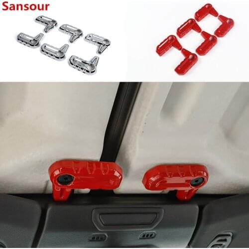 Sansour Car Hard Top Roof Removal Switch Decoration Cover Trim Stickers for Jeep Wrangler JL 2018 Up Car Accessories Car Styling