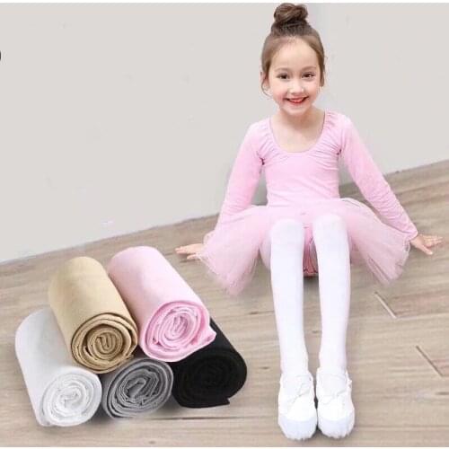 Candy Color Ballet Tights For Girls Spring Summer Dancing Children Pantyhose Velvet Kids Stockings Soft Baby Girl Toddler Tights