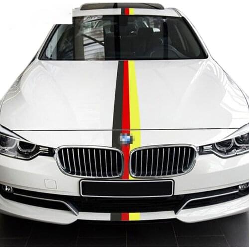 CHIZIYO 15*100CM Decoration Decals Exterior Auto Waterproof PVC Sticker Full Body National Flag Stickers Decals