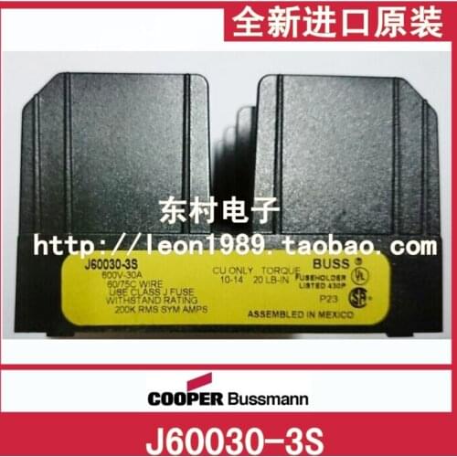 [SA]United States BUSSMANN fuse holder J60030-3S applicable LPJ-SP series 30A 600V