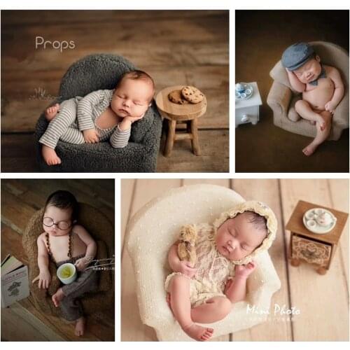 Baby sofa chair newborn photography prop small sofa chair shooting posing Studio Infantile Photoshoot creative Accessories
