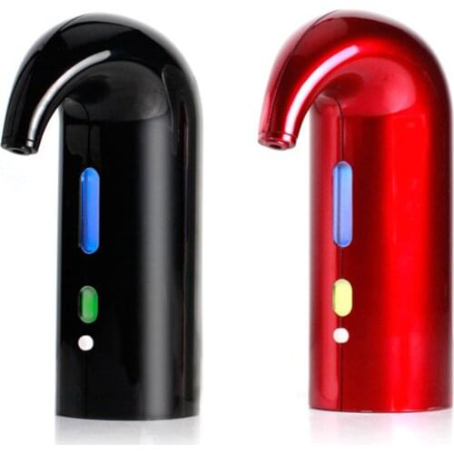 Electric Aerator One Touch Portable Accessories Aeration For Wine Spirit Beginner and Enthusiast -Spout Red - White