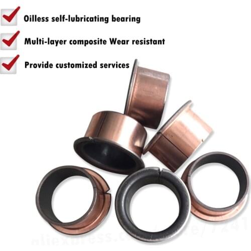 SF-1F 40250 40300 40350 40400 40450 40500 Flange Self Lubricating Composite Bearing Bushing Sleeve Oil free Sliding SF1F SF1F