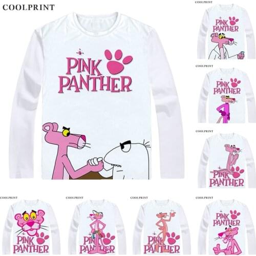 Pink Panther T-Shirts Multi-style Long Sleeve Shirts The Pink Phink printing loose casual harajuku plus size shirt Cosplay Shirt