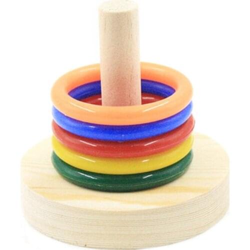 Legendog Parrot Bird Ring Toy Set Educational Bird Training Toy Bird Intelligence Toy for Parrot Interactive Toys Pet Funny Toy