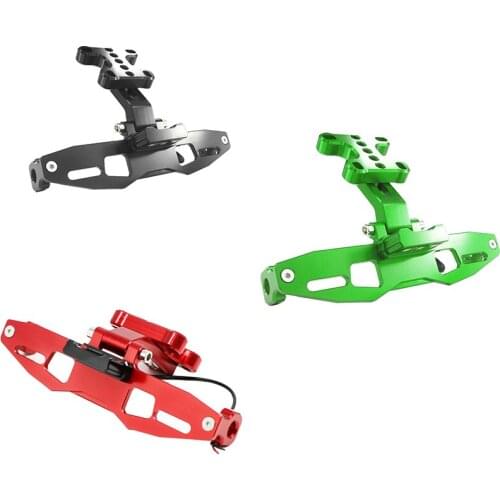 Motorcycle License Plate Bracket Holder Mount LED Light for Yamaha TFX150 Z125