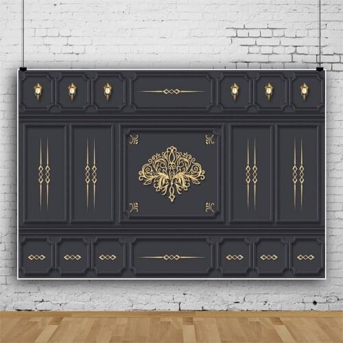 Laeacco Vintage Old Flower Pattern Torch Photowall Living Room Baby Child Photozone Interior Photo Background Photo Backdrops