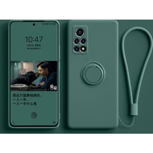 Luxury Soft Silicone Case For Xiaomi Mi 10T 9T 10 11 Pro Redmi Note 9 9S Pro Max POCO M3 F3 X3 NFC Phone Cover Ring Holder Stand