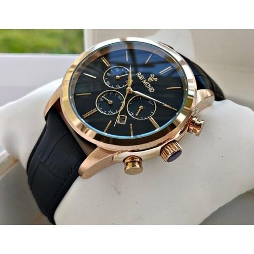 Raymond Swiss Clips Cord Chronometer Mens Watch Classic Stylish Modern Europe America Fashion Watches