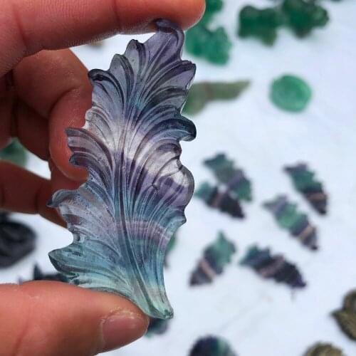 Natural fluorite amulet quartz crystal healing crystal crystal wedding gift family decoration