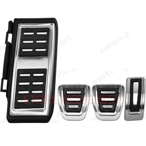 STYO Stainless Steel Accelerator pedal MT/AT Pedal Include Footrest Gas Clutch Brake Pedal For VW Passat B8 Variant 2016