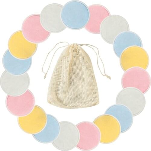 Makeup Remover Pads Reusable Cotton Pads Make Up Facial Remover Bamboo Fiber Facial Skin Care Nursing Pads Skin Cleaning Pads