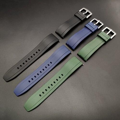 Fluorine Rubber Watch Strap 20mm 22mm advanced Bracelet Quick Release Bar Watchband For Each Brand Watches Band Diving strap