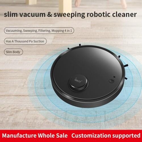 Robot Intelligent Multiple Cleaning Modes Vacuum For Pet Hairs Hard Floor Carpet 3-In-1 Machine Robot Household Vacuum Cleaner