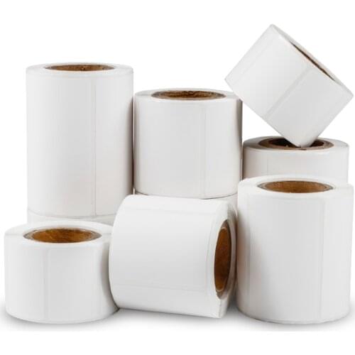 Removable Thermal Label Sticker Without Leaving Glue Synthetic Tear-proof Waterproof Self-Adhesive Paper Width 30-100MM