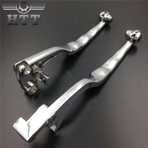Aftermarket Free Shipping Motorcycle Parts Chrome Skull Brake Clutch Lever For Suzuki Marauder Volusia 800 Boulevard C50 M50