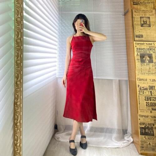 2021 New Fashion Temperament Womens Elegant Irregular Split Leisure Holiday Dress
