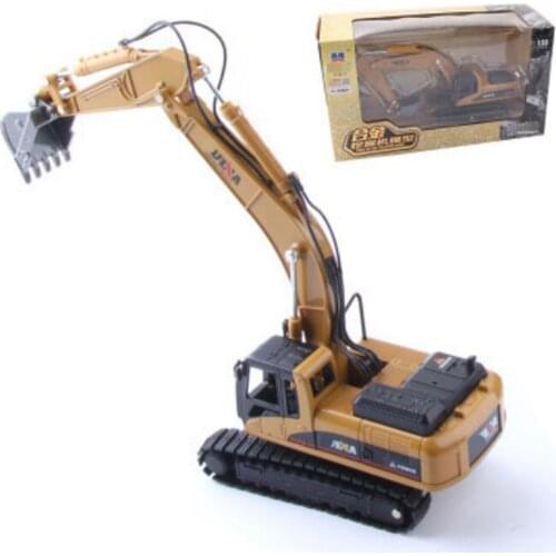 1/50 Scale Diecast Alloy Car Engineering Excavator Loader Wood catcher roller dump Crusher Forklift Truck Vehicle Model Toy Gift