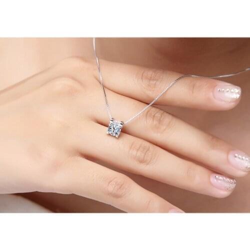 10 New 3D Simple Small Inlay Zircon geometric pendant Necklace Mini Fashion Crystal Angel Eye love Necklace Lucky Ladies Jewelry