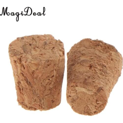 10pcs Tapered Wine Bottle Cork Stoppers Natural Cork Plugs Bar Tools Size Choice