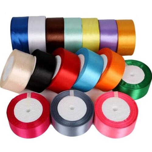 25Yard/lot 38mm Silk Satin Ribbon For Wedding Party Decoration Gift Wrap Christmas Ribbon DIY Handmade Material