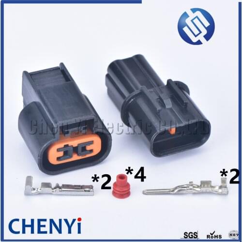 5set 2 pin 2.2 male female ABS Sensor plug Fog Lamp Automotive Wiring Harness Connector For Mitsubishis PB625-02027 PB621-02020