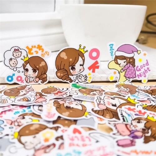 50PCS pregnancy Women Cool Pink Girl Stickers For On The Laptop Fridge Phone Skateboard Suitcase Sticker waterproof diy