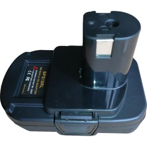 Dawupine BPS18RL Battery Converter Adapter USB Charger For Black Decker Porter Cable Stanley 18V Li-ion Battery To Ryobi 18V