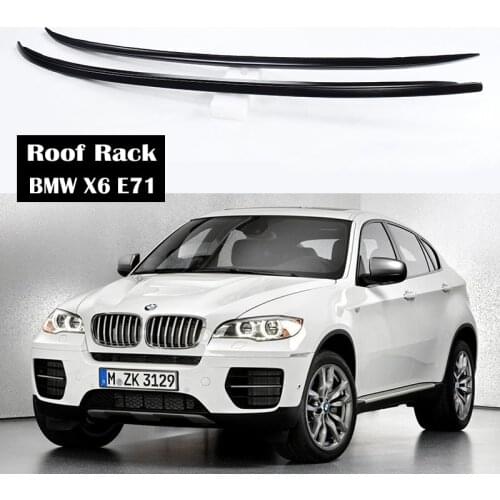 Aluminum Alloy Roof Rack For BMW X6 E71 2008-2014 Rails Bar Luggage Carrier Bars top Cross bar Rack Rail Boxes