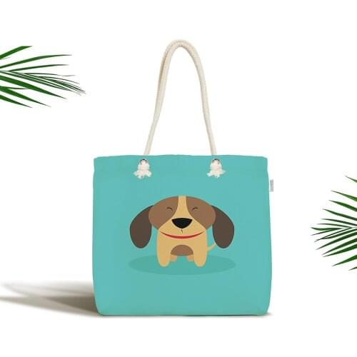 Baby Bag-Dog Patterned Digital Printed Modern Fabric Bag