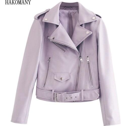 HAKOMANY Women's Leather Jackets
