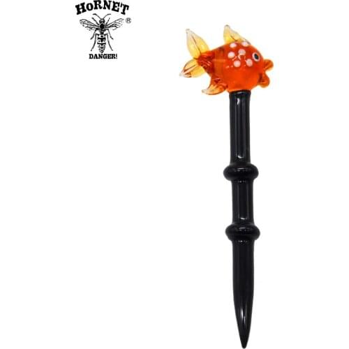HORNET Premium Glass Dabbler 5.43 Inch Wax Dab Tool Colorful Thick Pyrex Dabber Tools Quartz Banger Nails Dab Rigs Wholesale