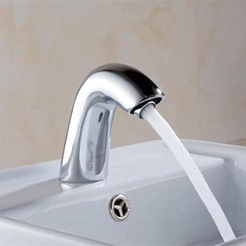 Chrome Plated Touch Free Automatic Sensor Basin Faucet