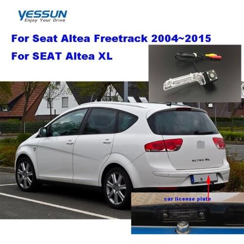 Yessun License plate reverse camera For Seat Altea Freetrack 2004~2015 SEAT Altea XL Car Rear View camera Parking Assistance cam