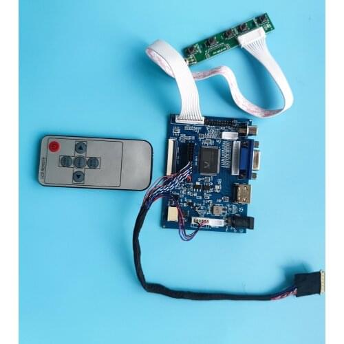 Kit Work for LP140WHU-TLA1/LP140WHU-TLB1 1366x768 40pin Controller Board panel driver 2AV VGA AV LED HDMI LCD Screen remote